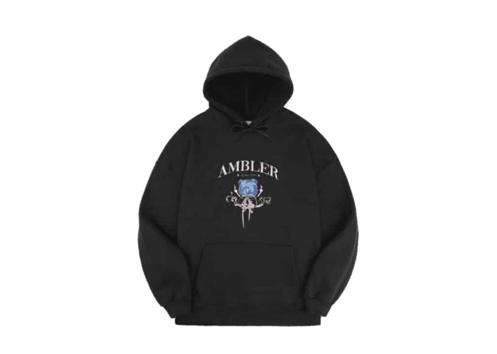 Buy Ambler Bear Loves Ribbon Hoodie Black AHP1107 Online in Australia ...