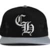 Chrome Hearts CH Cross Patch Baseball Hat Black front view