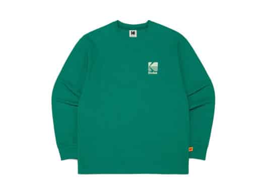 Kodak Essential Big Logo L/S Tee Green K3123ERL36 - Image 2