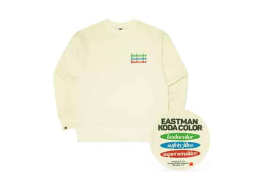 Kodak Kodacolor Pigment Dying Crewneck Ivory K3323LFS83