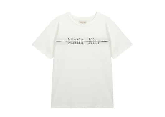 Matin Kim Logo Cutted Layered Tee White TS003 (Exclusive)