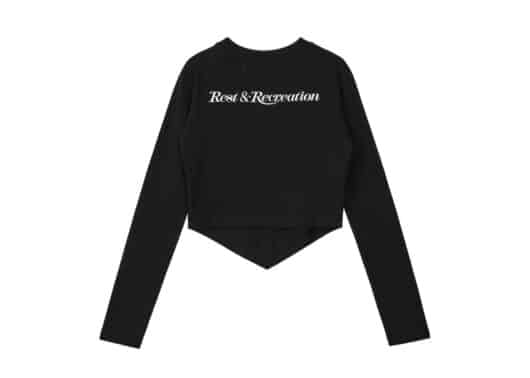 Rest & Recreation Arrow Point L/S Tee Black - Image 2