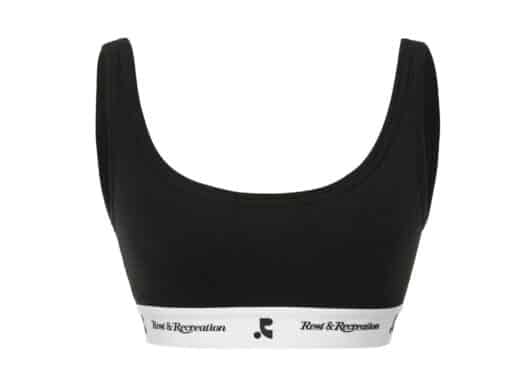 Rest & Recreation Cotton Bra Black