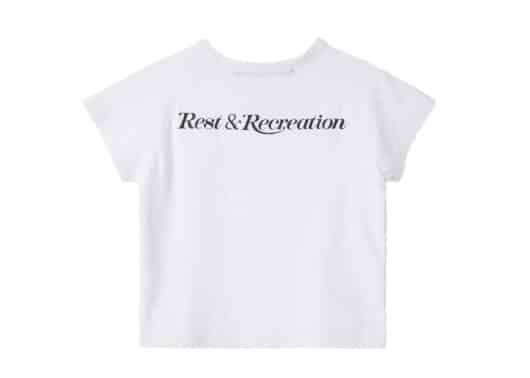 Rest & Recreation Logo Crop Tee White - Image 2