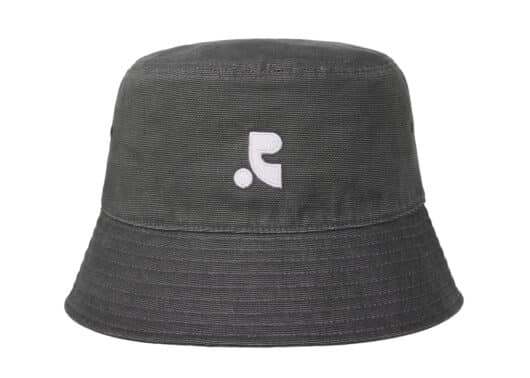 Rest & Recreation Logo Washed Bucket Hat Charcoal