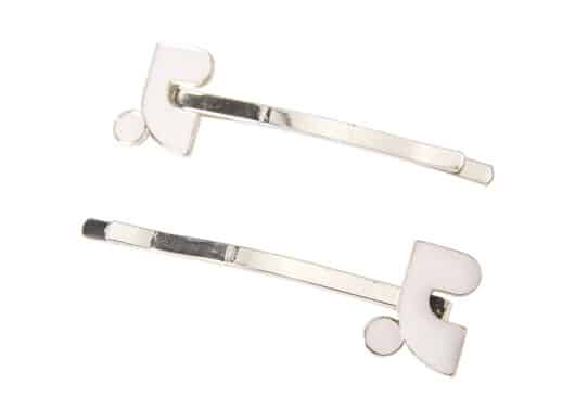 Rest & Recreation Metal Color Hair Pin White (Exclusive)
