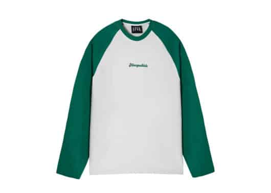 A Few Good Kids Raglan L/S Tee White Green