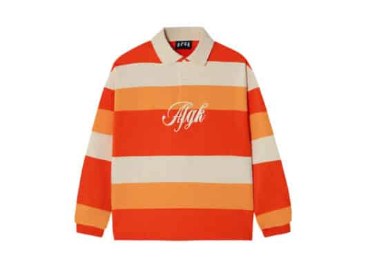 A Few Good Kids Striped Polo Orange