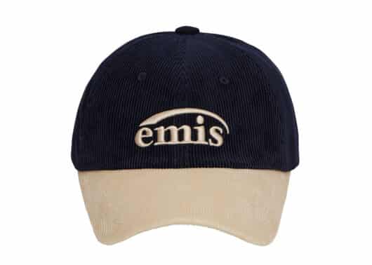 Emis Corduroy Two Tone Ball Cap Navy