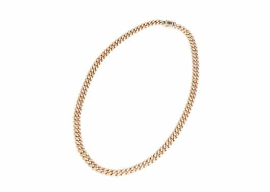 Glacierboy Cuban Chain Necklace Rose Gold/Silver