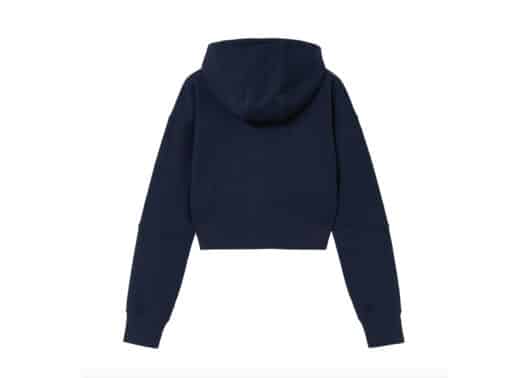 Marithe Francois Girbaud Circle Logo Crop Hoodie Zipup Navy (W) - Image 2