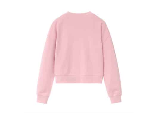 Marithe Francois Girbaud Classic Logo Crop Sweatshirt Baby Pink (W) - Image 2