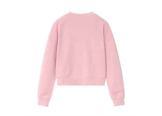 Marithe Francois Girbaud Classic Logo Crop Sweatshirt Baby Pink (W)