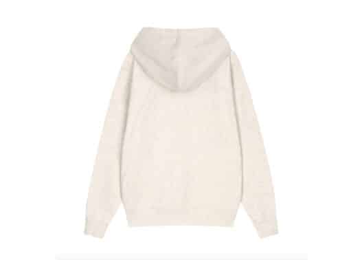 Marithe Francois Girbaud Classic Logo Hoodie Zipup Oatmeal - Image 2