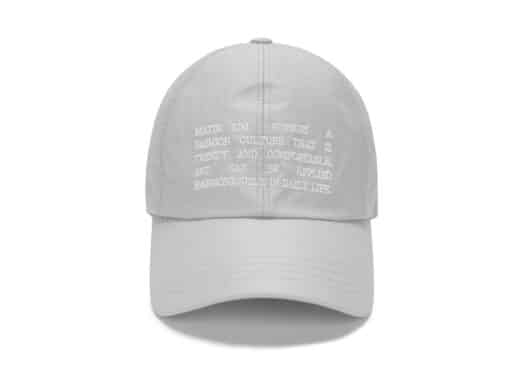 Matin Kim Crisp Heritage Ball Cap Light Grey HT002