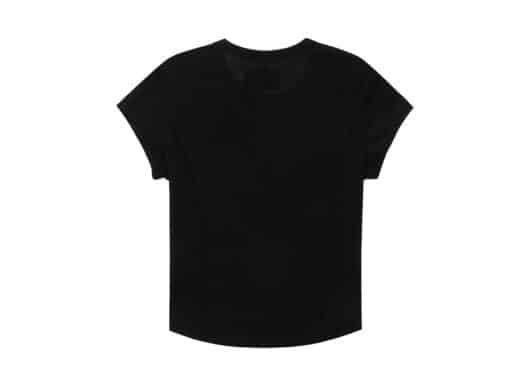 Matin Kim Slim Line Half Tee Black TS010 - Image 2