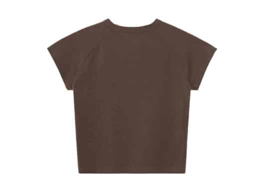 Rest & Recreation Crystal Logo Crop Tee Brown - Image 2