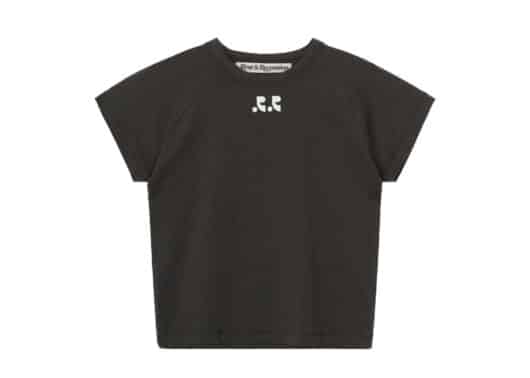 Rest & Recreation Logo Crop Tee Charcoal