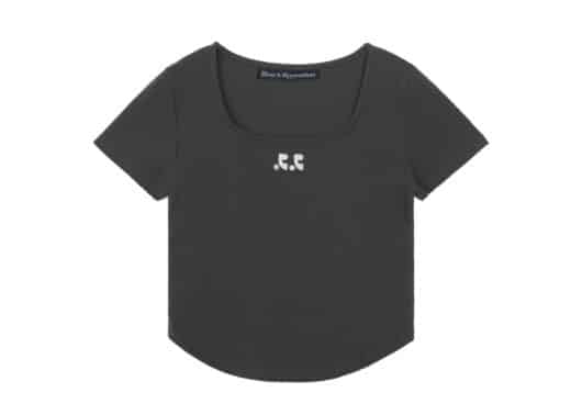Rest & Recreation Square Neck Tee Charcoal