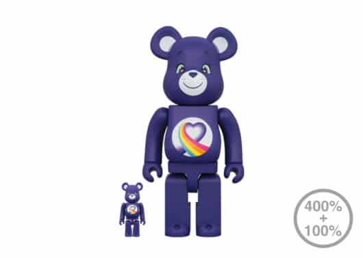 Bearbrick x Care Bears Rainbow Heart Bear 100% & 400% Set