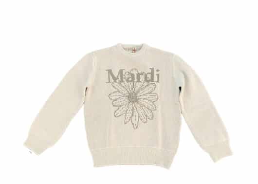 Mardi Mercredi Cashmere Blended FlowerMardi Pullover Mint Green