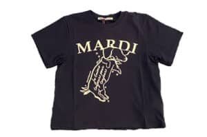 Mardi Mercredi Swing The Tail DDANJI Slim Tee Navy Ivory