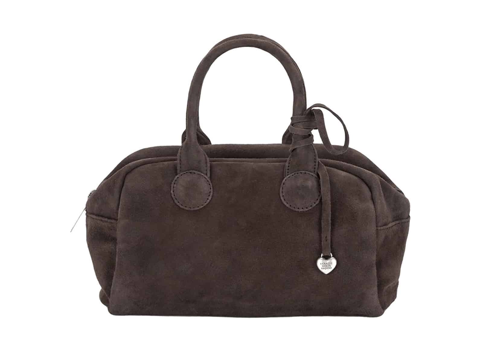 Buy Marge Sherwood Soft Bowling Suede Bag Choco Brown Online in Australia | KickSTW