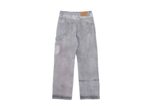 Matin Kim Denim Block Printed Pants Sky DN036 - Image 2