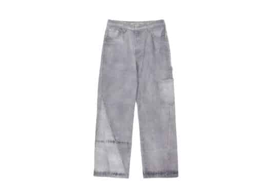 Matin Kim Denim Block Printed Pants Sky DN036