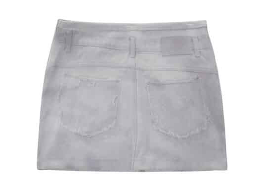 Matin Kim Denim Printed Jersey Mini Skirt Sky SK004 - Image 2