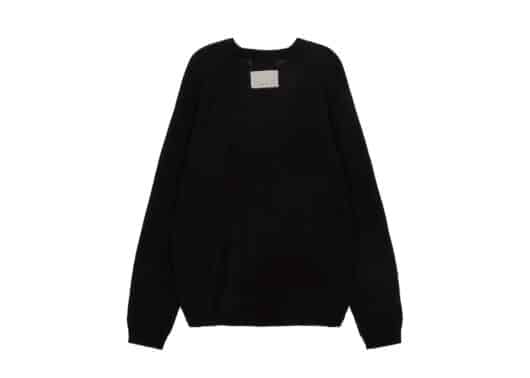 Matin Kim Flower Jacquard Knit Pullover Black PO004 - Image 2