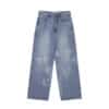 Matin Kim Flower Printed Denim Pants Light Blue DN009