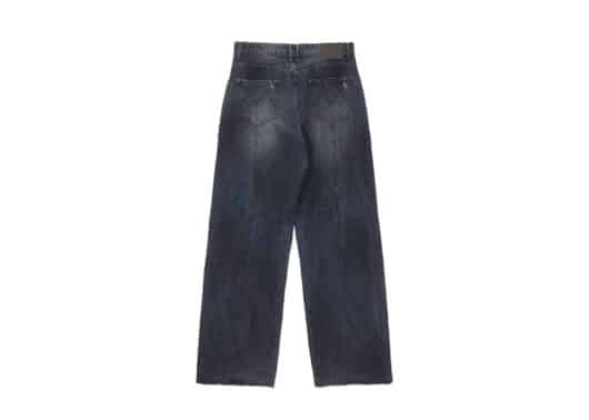 Matin Kim Heavy Washed Damage Denim Pants Blue DN011 - Image 2
