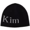 Matin Kim Logo Jacquard Short Beanie Black HT006 - Image 2
