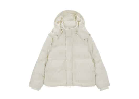 Matin Kim Matin Pattern Hood Down Jumper Ivory DW005