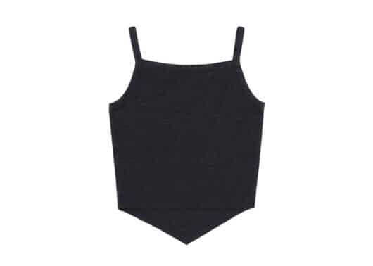 Rest & Recreation Arrow Point Sleeveless Top Charcoal - Image 2