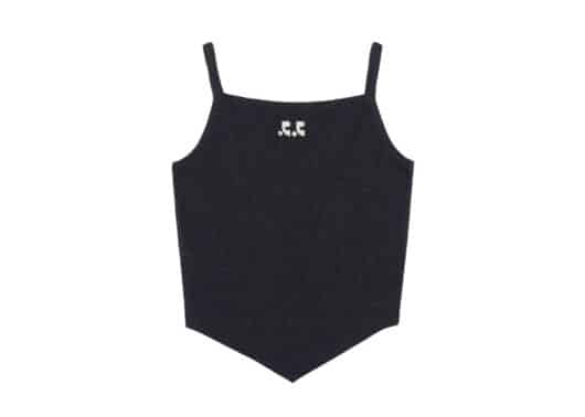 Rest & Recreation Arrow Point Sleeveless Top Charcoal