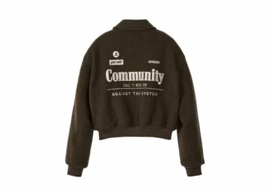 Rest & Recreation Community Bomber Jacket Khaki - Image 2