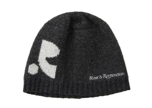 Rest & Recreation Logo Jacquard Beanie Black