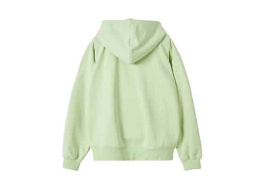 Rest & Recreation Logo Stitch Zip-Up Hoodie Yellowish Green - Image 2
