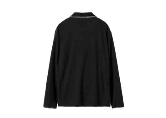 Rest & Recreation Stitch Terry Jacket Black - Image 2