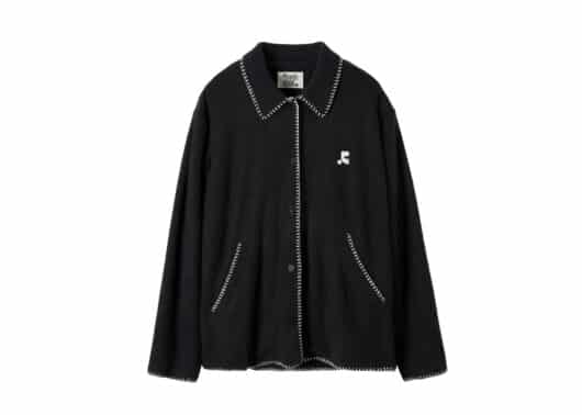 Rest & Recreation Stitch Terry Jacket Black