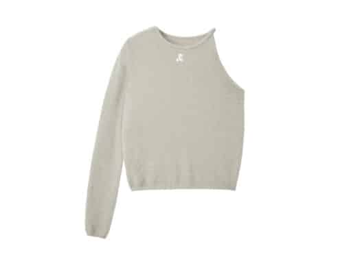 Rest & Recreation Unbalance Layered Knit Top Grey - Image 4