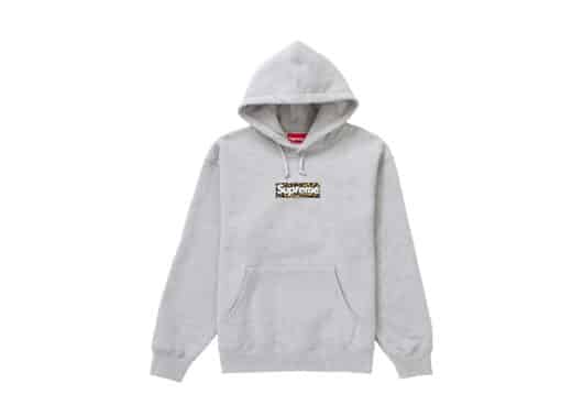 Supreme Shanghai Box Logo Hoodie Heather Grey