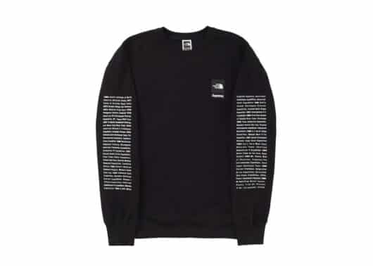 Supreme The North Face Crewneck Black - Image 3