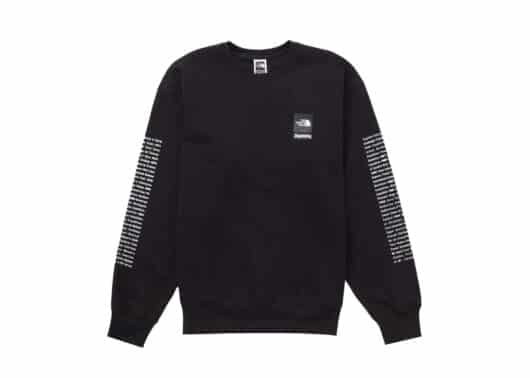 Supreme The North Face Crewneck Black - Image 2