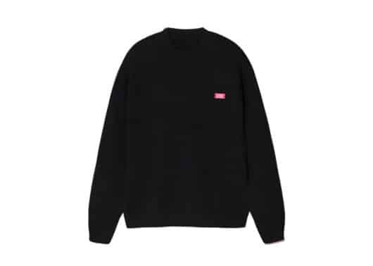 A Few Good Kids Small Logo Striped Sweater Black front view