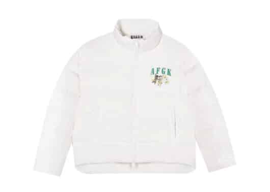 A Few Good Kids Three Angels Puffer Jacket White