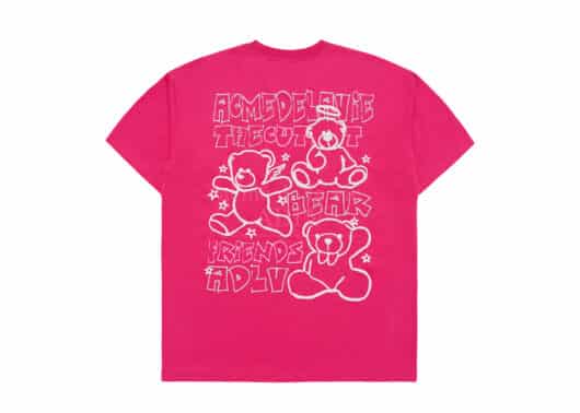 ADLV Bear Friends Doodle Artwork Tee Pink
