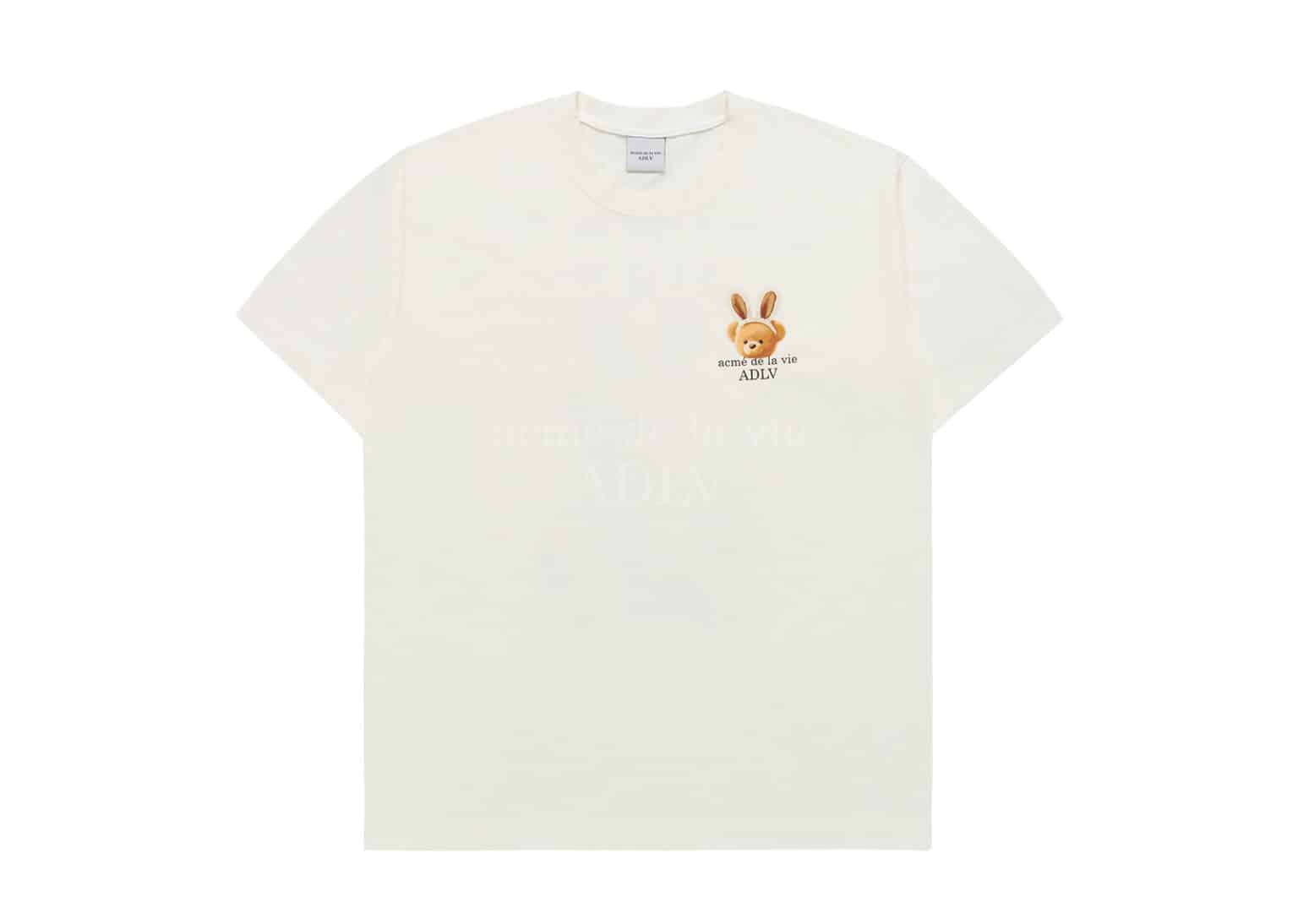 Buy ADLV Rabbit Bear Doll Logo Tee Cream Online in Australia | KickSTW